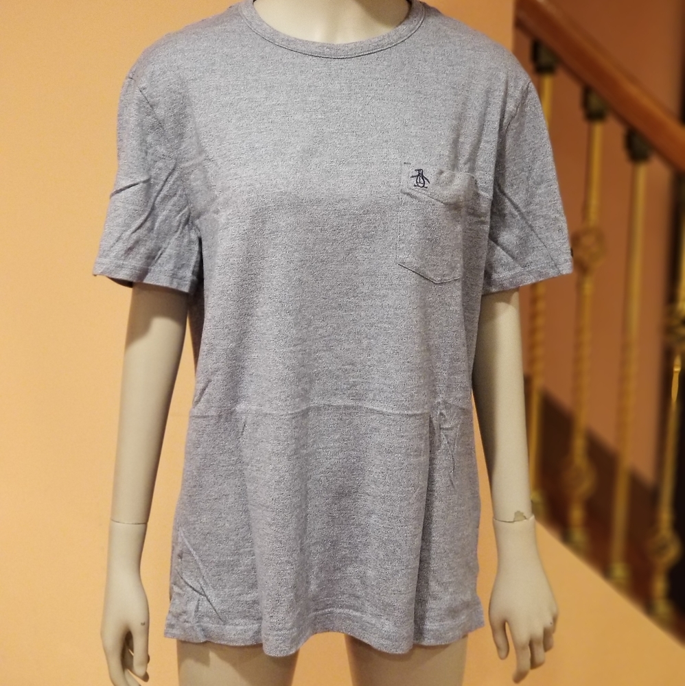 Men's penguin blue t-shirt large